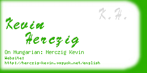 kevin herczig business card